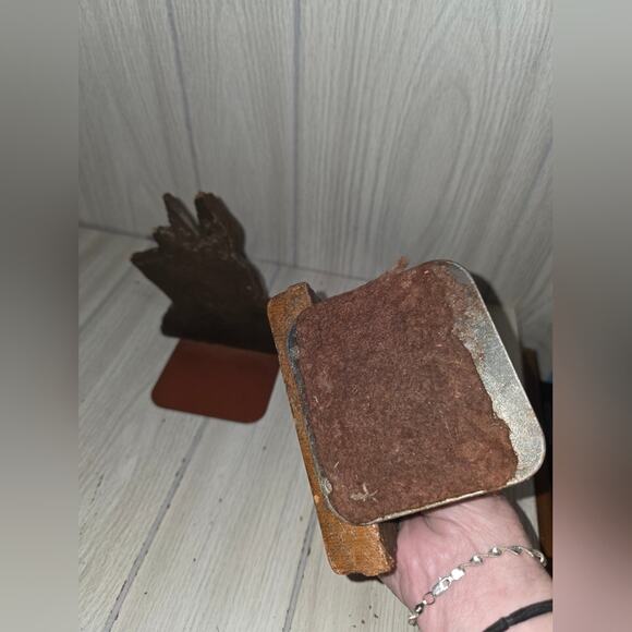 Vtg 60s- 70s Wood Scotty Dog Bookends Anthropomorphic Scottish Terrier MCM  Read - Picture 5 of 9